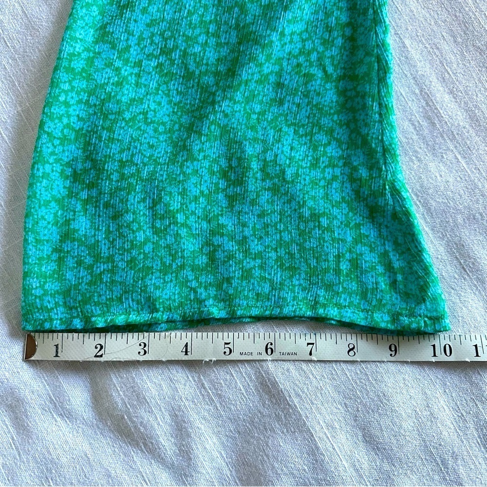 Wild Fable Peplum Top Womens Sz S Drawstring Waist Floral Fairy Boho Sheer - Picture 9 of 11